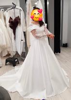 Luxe Bruidsjurk Mikado Stof NIEUW maat 36 38 Deventer Zwolle, Ophalen of Verzenden, Nieuw, Wit, Trouwjurk