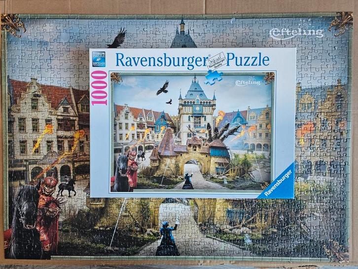 Ravensburger Efteling Raveleijn puzzel 1000 stukjes, Hobby en Vrije tijd, Denksport en Puzzels, Gebruikt, Legpuzzel, 500 t/m 1500 stukjes