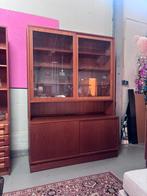 Vintage poul hundevad deens design vitrinekast teak, Ophalen, Gebruikt, 150 tot 200 cm, X