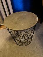 Tafeltje, Huis en Inrichting, Minder dan 55 cm, Gebruikt, Rond, Ophalen