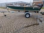 Vis boot aluminium quicksilver(kompletete set), Watersport en Boten, Vis- en Consoleboten, Gebruikt, Tot 10 pk, Aluminium, Ophalen of Verzenden