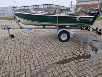 Vis boot aluminium quicksilver(kompletete set) beschikbaar voor biedingen