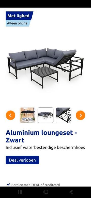 aluminium loungeset nieuw in doos beschikbaar voor biedingen