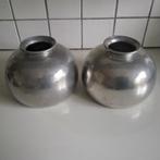 2 zilvertinnen  marinoni vazen, Ophalen of Verzenden