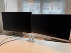 Twee schermen Samsung 24" en HP 21.5", IPS, Full HD, 5 ms of meer, 60 Hz of minder