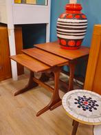 Vintage Teak Mimiset Nesting Bijzettafel Tafeltje, Ophalen, Gebruikt, Nvt, Nvt