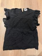 Bimba y Lola Zwarte Top met Broderie - Maat M, Ophalen of Verzenden, Zo goed als nieuw, Maat 38/40 (M), Zwart