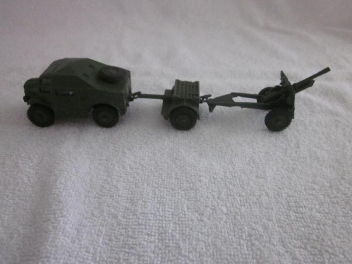 Dinky Toys No. 697 Field Gun Set., Hobby en Vrije tijd, Modelauto's | 1:43, Zo goed als nieuw, Auto, Dinky Toys, Ophalen of Verzenden