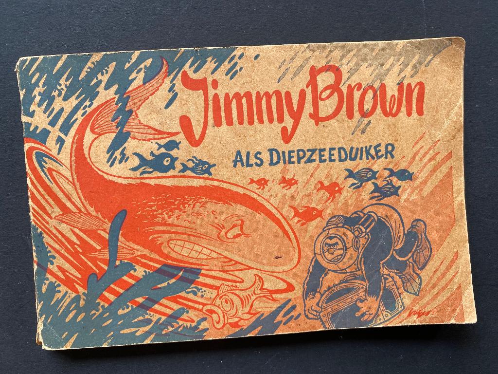 Strip. Jimmy Brown als diepzeeduiker (1958), Eén stripboek, Ophalen of Verzenden, Gelezen
