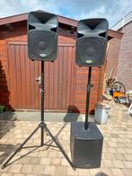 Actief samson auro geluidsset incl flightcasses en stands, Audio, Tv en Foto, Luidsprekers, Overige merken, Subwoofer, Zo goed als nieuw