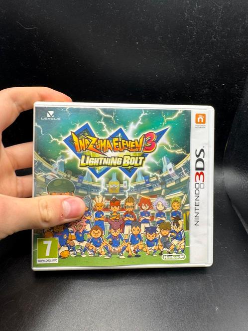 Inazuma eleven 3 lightning bolt 3ds, Spelcomputers en Games, Games | Nintendo 2DS en 3DS, Zo goed als nieuw, 1 speler, Vanaf 3 jaar