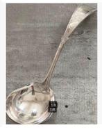 Soep lepel mooie bewerkt, verzilverd, 18 cm, Antiek en Kunst, Antiek | Bestek, Ophalen of Verzenden