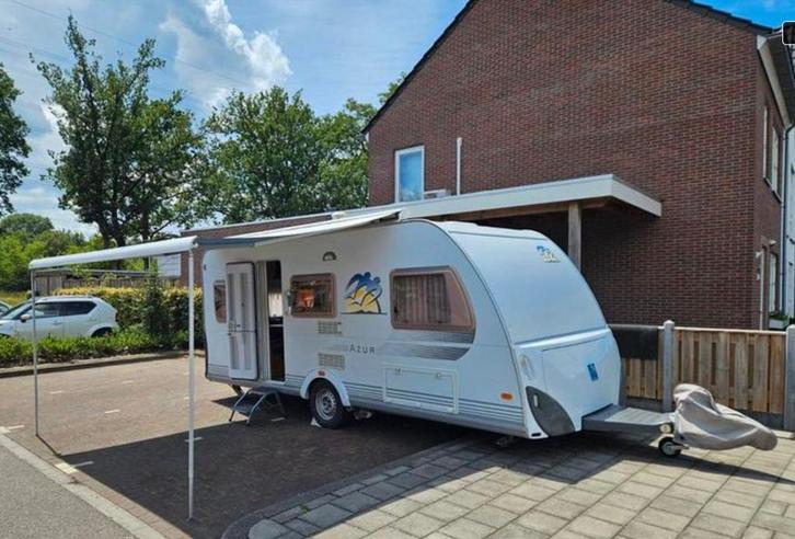 Knaus Azur 500 EU - 2008 met voortent en mover!, Caravans en Kamperen, Caravans, Particulier, tot en met 4, 1000 - 1250 kg, Rondzit