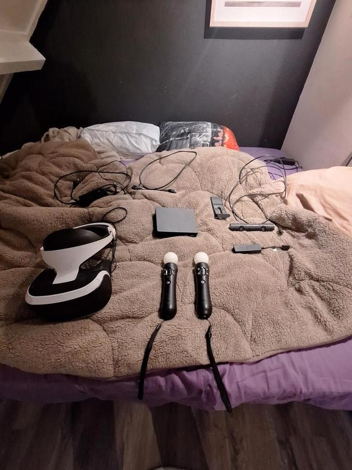 Playstation VR bril + Camera + 2 Motion Controllers, Spelcomputers en Games, Virtual Reality, Gebruikt, Sony PlayStation, VR-bril