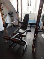 Multifunctionele incline bench met accesoires, Ophalen, Zo goed als nieuw, Benen, Fitnessbank