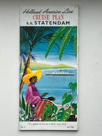 ss Statendam - Cruiseplan - Dekplan in kleur, Verzamelen, Scheepvaart, Ophalen of Verzenden, Gebruikt, Motorboot, Boek of Tijdschrift