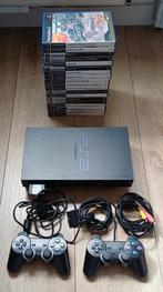 Playstation 2 Compleet met Games & Controllers, Spelcomputers en Games, Spelcomputers | Sony PlayStation 2, Gebruikt, Met games