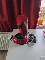 Rode Senseo koffiezetapparaat, Ophalen of Verzenden, Zo goed als nieuw, Koffiemachine, Koffiepads en cups