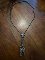 Zilveren Breinaalddoppen Collier - Gekeurd, Ophalen of Verzenden, Zo goed als nieuw, Zilver, Zilver
