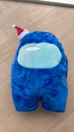 Heerlijk zachte blauwe among us knuffel met kerstmuts nieuw!, Ophalen of Verzenden