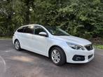 Peugeot 308 1.2 Bluelease ex|Wit |tr.haak |2018 |Pano|Cruise, Auto's, Voorwielaandrijving, Zwart, 1199 cc, Overige bekleding