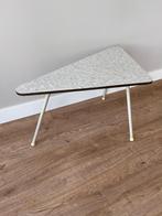 Vintage formica bijzettafel, Minder dan 55 cm, Gebruikt, Ophalen of Verzenden, Rechthoekig