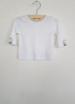 Burberry Baby shirtje wit 62, Verzenden, Zo goed als nieuw