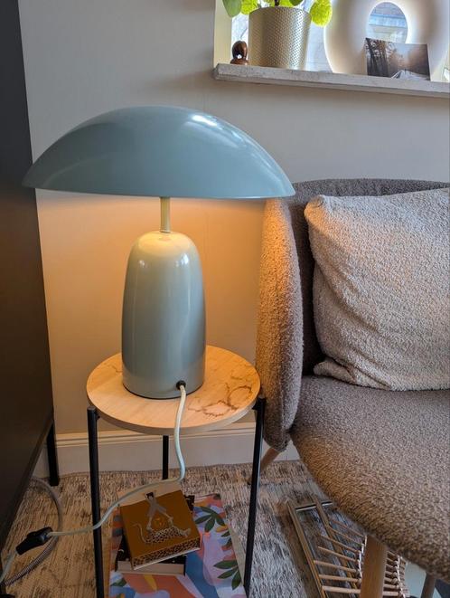 Tafellamp turquoise H&M Home met led lichtbron, Huis en Inrichting, Lampen | Tafellampen, Zo goed als nieuw, Minder dan 50 cm