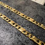 18k gouden ketting massief schakel italy, Ophalen of Verzenden, Nieuw, Goud