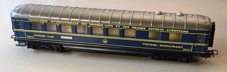 MäRKLIN H0 4009 - 346/2J RESTAURATIE WAGEN DB BLAUW 1956, Hobby en Vrije tijd, Modeltreinen | H0, Gebruikt, Wagon, Wisselstroom