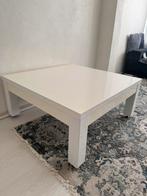 Witte salontafel hoogglans, Vierkant, Zo goed als nieuw, Minder dan 50 cm, 50 tot 100 cm