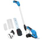Accu gras-hegknipset met telescoophandvat en wielen accu en, Ophalen of Verzenden, Nieuw, 10 tot 30 cm, Accu