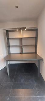 Groot bureau donkergrijs, Ophalen, Gebruikt, Bureau