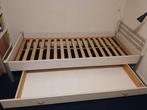 Flexa eenpersoons bed met lade, Ophalen, 85 tot 100 cm, Gebruikt, Lattenbodem
