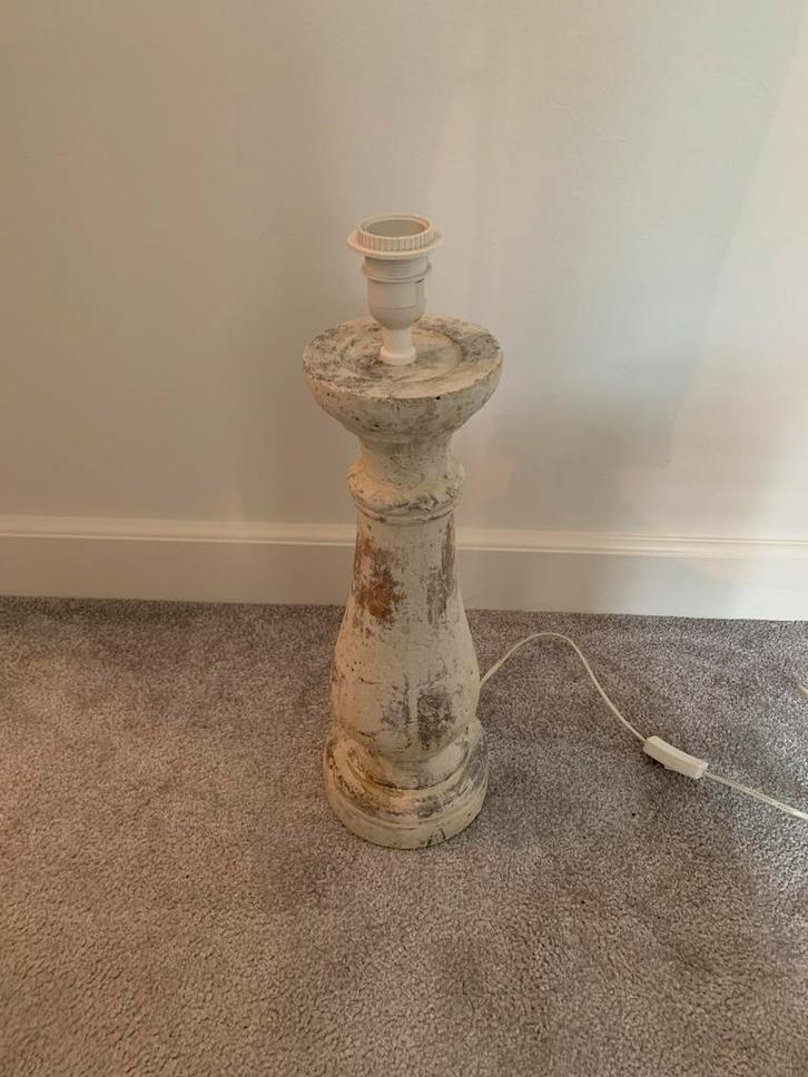 Mooie Lampvoet - Landelijke Stijl, Huis en Inrichting, Lampen | Vloerlampen, Gebruikt, Minder dan 100 cm, Hout, Ophalen