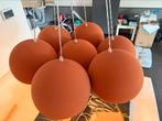 Unieke Terracotta Hanglamp – Cluster van 7 bollen – Design, Ophalen, Zo goed als nieuw, 75 cm of meer