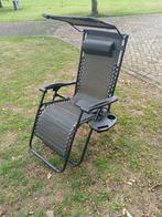 Springos Relaxstoel met Zonnekap, Ophalen, Nieuw, Metaal, Verstelbaar