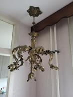 Antieke  bronze  hanglamp, Overige materialen, Gebruikt, 75 cm of meer, Antiek