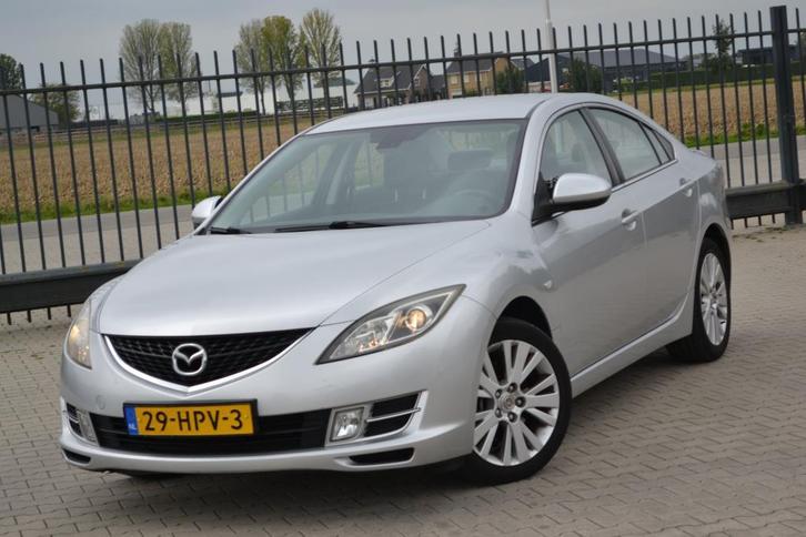 Mazda 6 1.8 Sportpakket 17INCH. AFN. Trekhaak NW APK NW OLIE, Auto's, Mazda, Bedrijf, Te koop, ABS, Airbags, Airconditioning, Boordcomputer