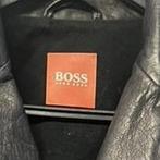 Hugo Boss Leren heren Jas Maat L, Kleding | Heren, Ophalen of Verzenden, Gedragen, Maat 52/54 (L), Zwart