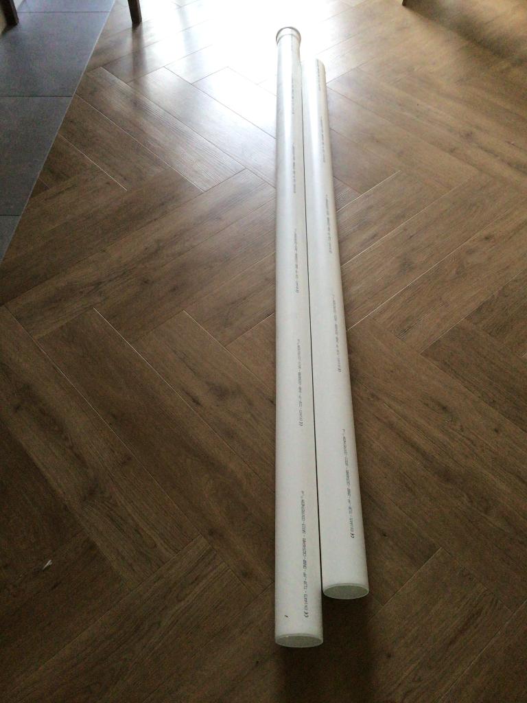 Ubbink Enkelwandige RGA of LTV buis, Doe-het-zelf en Verbouw, Buizen en Afvoer, Ophalen, Pvc, Overige typen, Nieuw