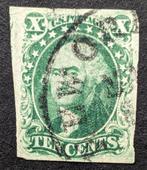 Klassiek oud USA - 1851 - 10¢ - Scott #15 - Michel #6 III, Ophalen of Verzenden, Noord-Amerika
