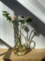 Vintage Glazen Waterkan, Gebruikt, Wit, Ophalen of Verzenden, Glas