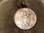 1/10 GULDEN VAN NEDERLANDS INDIE ZILVER HANGER, Sieraden, Tassen en Uiterlijk, Antieke sieraden, Verzenden, Zilver, Hanger