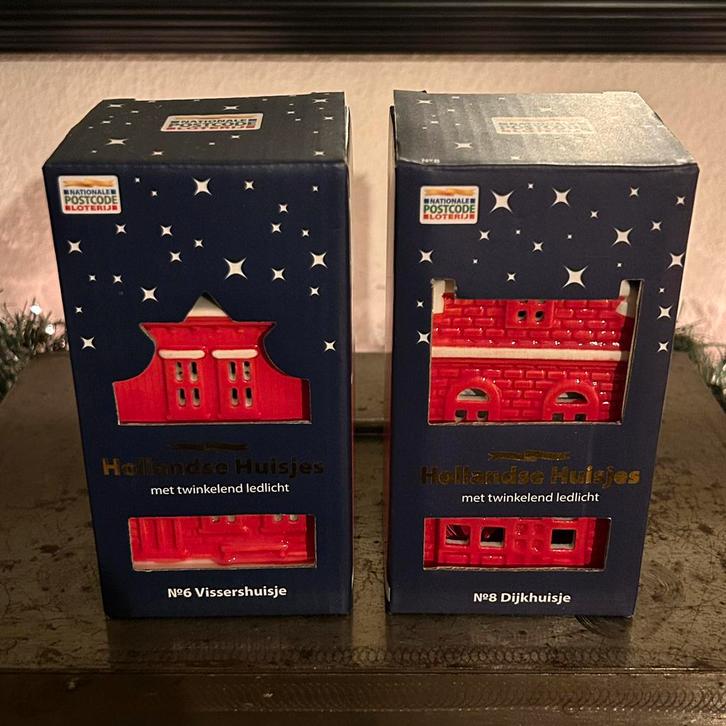 NIEUW Postcode Loterij Hoolandse Huisjes met ledlicht AKTIE, Verzamelen, KLM Huisjes, Nieuw, Ophalen of Verzenden