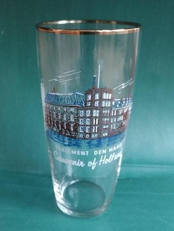 vintage bierglas Parlement Den Haag, Hofvijver 's Gravenhage beschikbaar voor biedingen