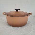Le creuset gietijzer emaille braadpan pan 24 cm, Gebruikt, Ophalen of Verzenden, Koekenpan of Braadpan, Gietijzer