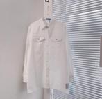 Prada blouse wit overhemd met steentjes knopen maat L, Ophalen of Verzenden, Nieuw, Wit