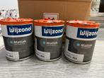 3x Wijzonol Matlak 100% Wit - 1 liter (totaal 3 liter)Nieuw!, Doe-het-zelf en Verbouw, Verf, Beits en Lak, Ophalen of Verzenden