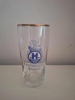 Dortmunder Hansa Bierglas met gouden rand, Verzamelen, Biermerken, Ophalen of Verzenden, Nieuw, Glas of Glazen, Overige merken